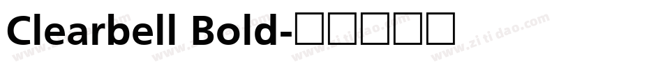 Clearbell Bold字体转换